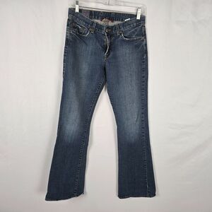 Lucky Brand Jeans Women's 4 / 27 Blue Medium Wash Fade Slight Distressed Bootcut
